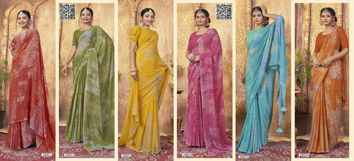 Eesha Vol 3 By Vallabhi Daily Wear Georgette Sarees Wholesale Clothing Suppliers In India
